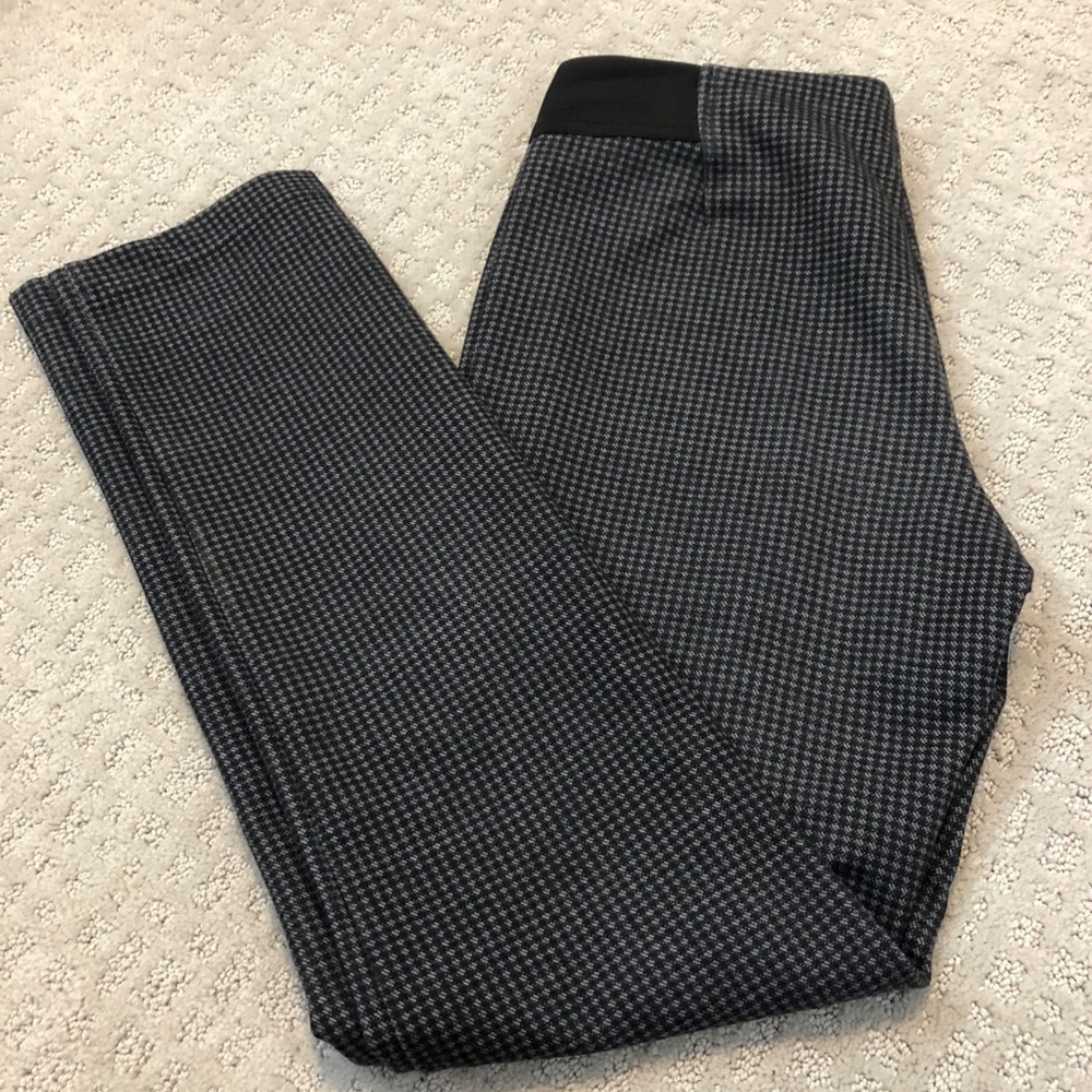 Checkered Soft Skinny Dress Pants